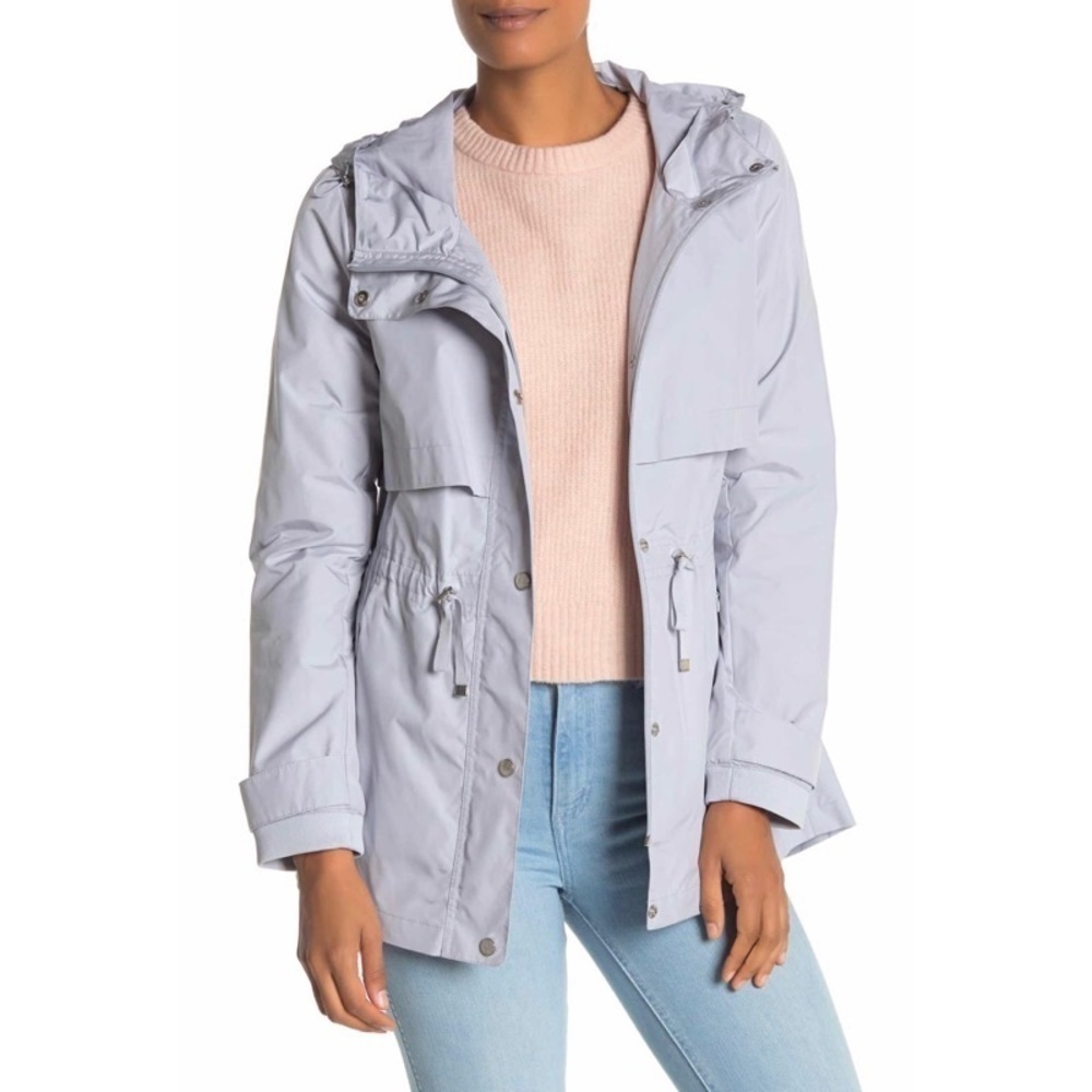 NWT COLE HAAN Hooded Rain Jacket